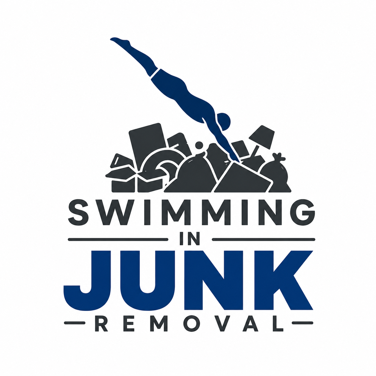 Swimming in Junk Removal logo
